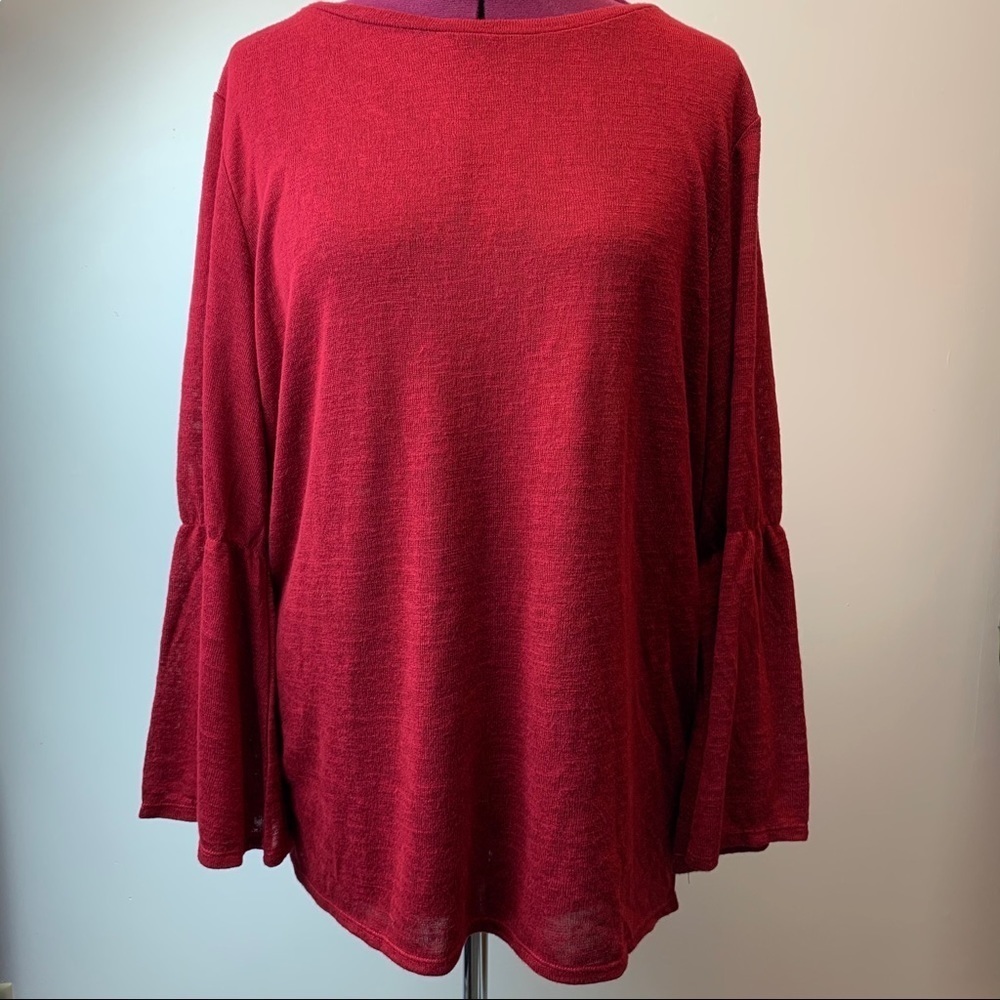 Sanctuary NWT light weight sweater red L